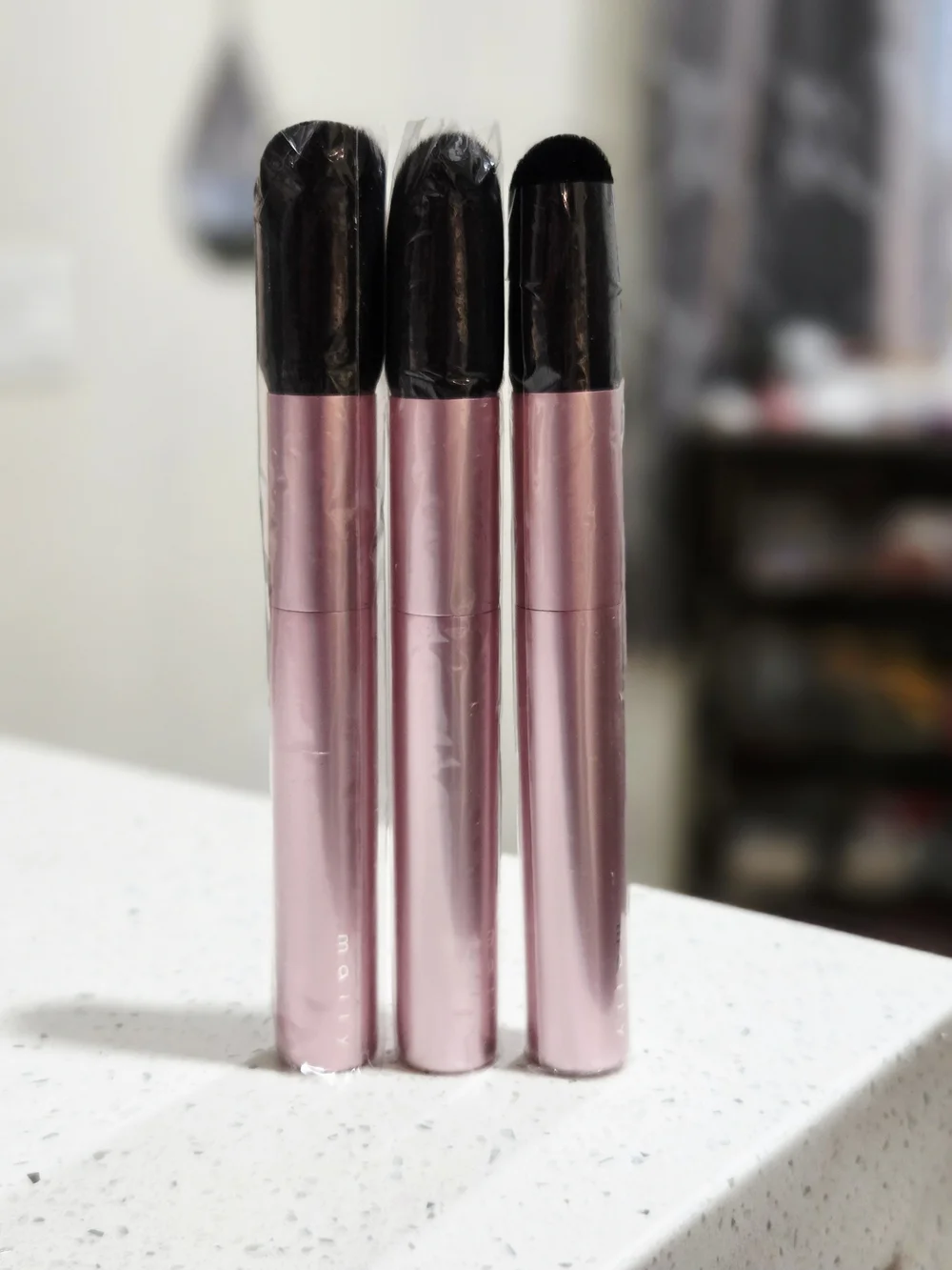 MALLY BEAUTY Pink   Blush/Contour Brushes - Set of 3